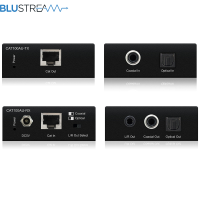BluStream CAT100AU Digital Audio over CAT cable with built-in DAC