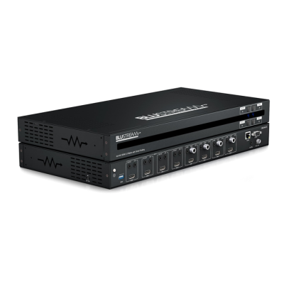 BluStream CMX44CS 4x4 4K HDMI 2.0 Matrix with Smart Scale Technology, Audio Breakout
