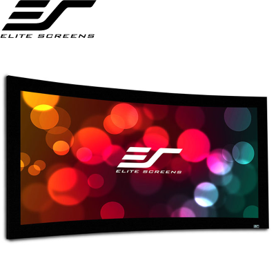 Elite Screens Curve100H-A4K 100" Lunette Acoustic 4K 16:9 Curved Fixed Frame Screen