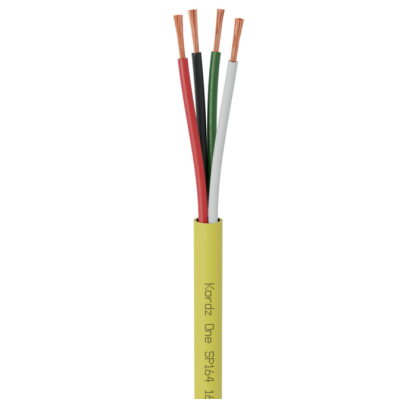 Kordz K11502-152M-YL ONE SP164 16AWG 4C 65 Strand OFC Speaker Cable LSZH 152.5m - Yellow
