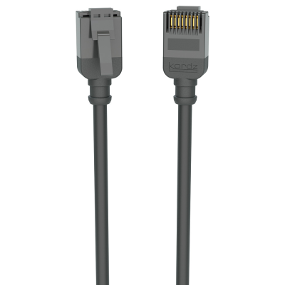 Kordz CAT6 Slim Profile PRO Series Network Patch Cord - Available in Various Length - Black