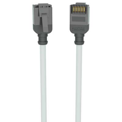 Kordz CAT6 Slim Profile PRO Series Network Patch Cord - Available in Various Length - White