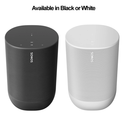 Sonos MOVE - Portable Wireless Smart Speaker - Available in Black or White