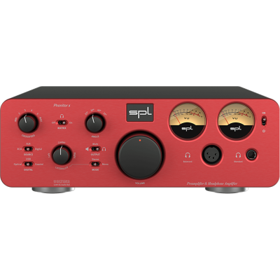 SPL Phonitor x Headphone Amplifier & Preamplifier with Optional DAC Module - Red